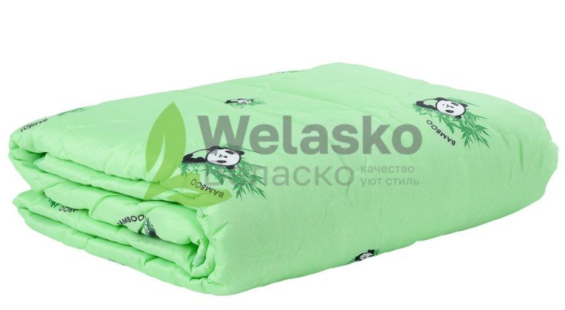 Одеяло облегчённое хлопковое с бамбуковым волокном 145x215 "Панда"